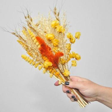 Imagem de Buquê de flores desidratadas bouganville amarelo - Beauté