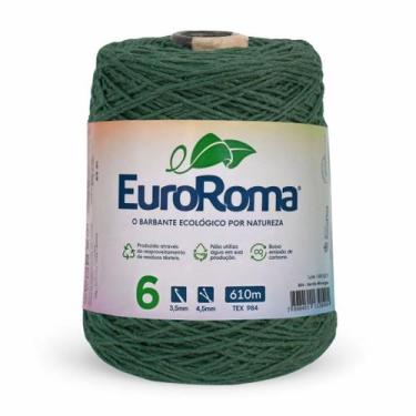 Imagem de Barbante Euroroma Colorido N06 600g Eurofios, 0804-VERDE MUSGO
