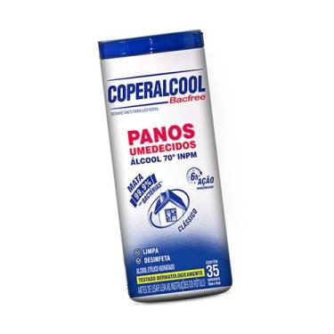 Imagem de Pano Umedecido Álcool 70 Ação Prolongada Clássico 35 Panos - Coperalco