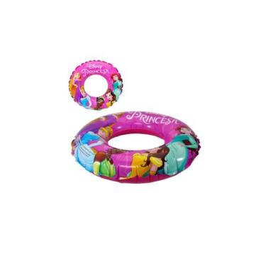 Imagem de Boia Circular Inflável 56cm Infantil Princesas da Disney - Etillux