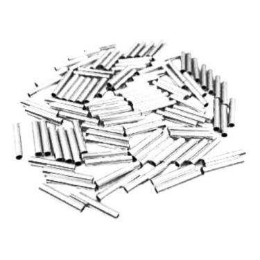 Imagem de 200 Conexões/anilhas/luvas n 1 de alumínio para cabo de aço de pesca -