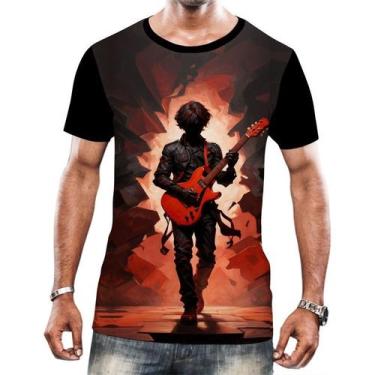 Imagem de Camiseta Camisa Tshirt Animais Guitarrista Guitarra Música 3 - Enjoy S