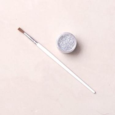 Imagem de Tinta Liquida Maquiagem Artística Rostinho Pintado 15ml, Pincel e Glit