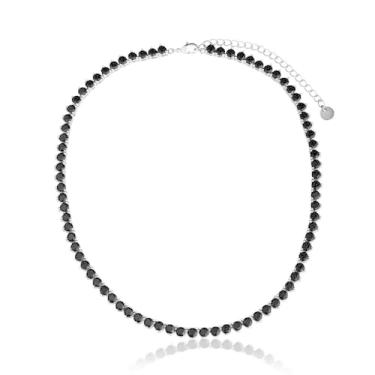 Imagem de Genérico, RIVIERA 3 PONTAS BANHO RÓDIO OU OURO 18K Cor:Preto;Tipo de Banho:Ródio Branco