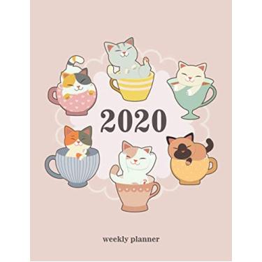 Imagem de 2020 Weekly Planner: Cute Cat Daily Schedule Organizer. Weekly & Monthly Planner With To Do’s, Notes, Monday First. January 2020 - December 2020