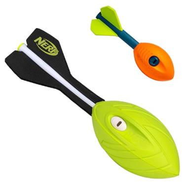 Imagem de Franklin Sports NERF Vortex Foam Football Dual Power Pack - NERF Ultra Grip + Pocket Vortex Set - Brinquedo infantil perfeito para piscina + diversão de futebol de praia - Brinquedo de bola interno +