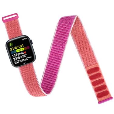 Imagem de Pulseira de tornozelo/braço compatível com Apple Watch SE Série Ultra 10 9 8 7 6 5 4 mm, 42 mm, 41 mm, 40 mm e 38 mm, pulseira de nylon respirável para IWatch SE Ultra Series 10 9 8 7 6 5 4 3 2 1,
