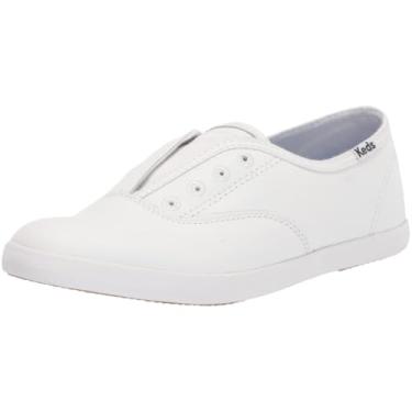 Imagem de Keds Chillax Tênis feminino sem cadarço, Couro branco, 40