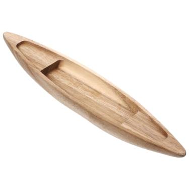 Imagem de HOMSFOU Barco de Madeira Inacabado Modelo de Barco de Madeira Modelo de Barco de Pesca Náutico Barco de Madeira Inacabado Canoa Brinquedo Artesanal Paisagem Oceânica Ornamento para (25,00X5,00X2,00Cm)