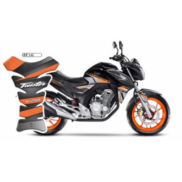 Imagem de Adesivo Protetor Tanque Moto Cb 250 Twister Resinado H546 - Resitank