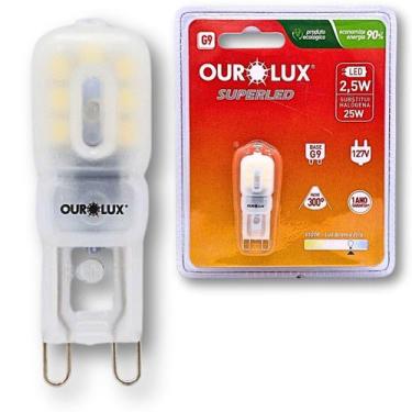 Imagem de Lâmpada Led Bipino 2,5w 127v G9 6500k  Branco Frio Ourolux
