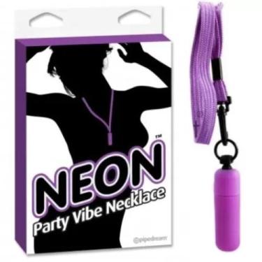 Imagem de Colar com cápsula - NEON PARTY VIBE NECKLACE PURPLE - PIPEDREAM - Sexs