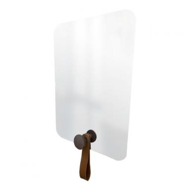 Imagem de Espelho Funcional Hook Corten Alça Caramelo 60x40 cm Retangular - e2g 
