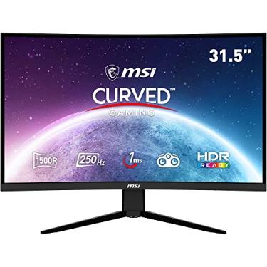 Imagem de MSI Monitor curvo para jogos G32C4X FHD de 32 polegadas - painel 1500R 1920 x 1080 VA, 250Hz/1ms, AMD FreeSync Premium, HDR Ready, DisplayPort, HDMI, ampla gama de cores, sem moldura, visão noturna,