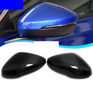 Imagem de Capas de espelho retrovisor exterior de carbono real para carro, capa de espelho retrovisor lateral compatível com Civic FE/FL 11th Hatchback 2022