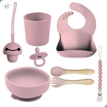 Imagem de Kit Alimentação Infantil + Chupeta- Silicone Fácil De Limpar - Tibaby,
