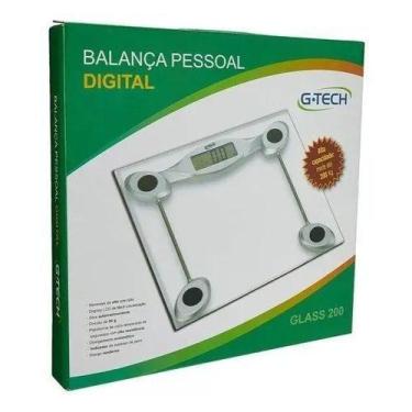 Imagem de Balança Digital De Vidro Pesa Até 200 Kg G-TECH
