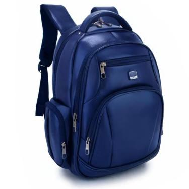 Imagem de Mochila Masculina Couro Resistente Impermeável Reforçada - New Bag, Az