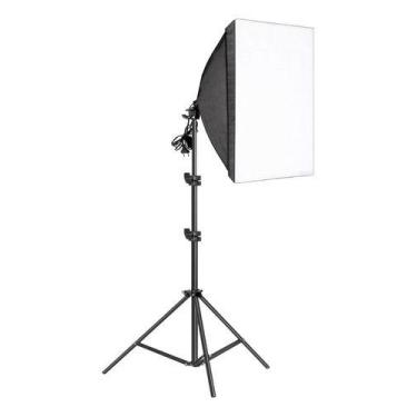 Imagem de Kit Iluminação Foto E Vídeo Luz Continua Softbox Tripé 2mt - andoer