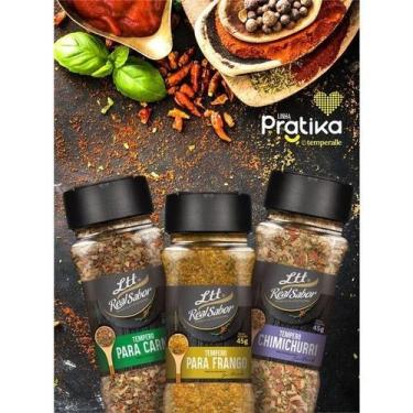 Imagem de kit 6 Potes de temperos de ate 100g Cada - lttalimentos