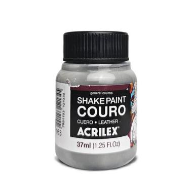 Imagem de tinta para couro cinza shake paint sapatos e jaquetas - general couros
