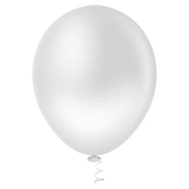 Imagem de Balão Látex Pérola 9 Branco 25 Un - Pic Pic