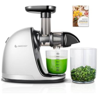 Imagem de Centrifuga de Frutas e Vegetais com Motor Reversível, 110V AMZCHEF, Rosa