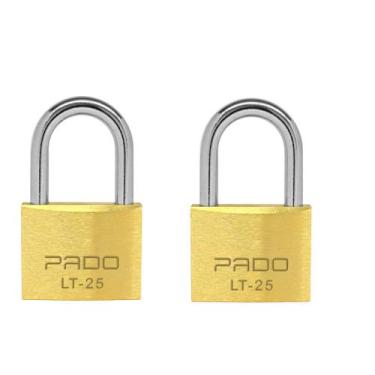 Imagem de Kit 2 Unidades Cadeado Latão 25mm Pado Segredos Diferentes, Cadeado La