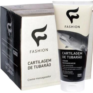 Imagem de Creme Massageador Fashion Cartilagem de Tubarão Bisnaga 200ml Kit 24 U