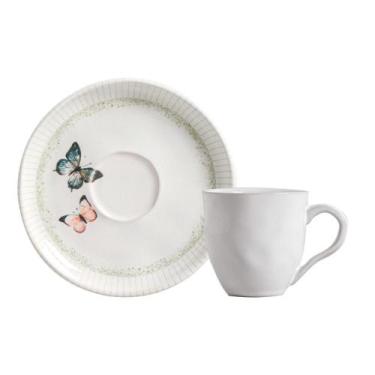 Imagem de Conjunto com 6 Xícaras De Café com 6 Pires Bio Refúgio - Porto Brasil 