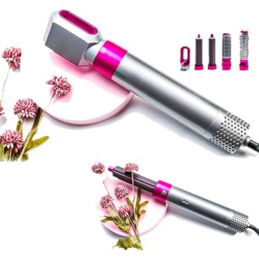 Imagem de Escova Secadora 5 Em 1 Secador Modelador Alisador Elétrico Ar Quente Pente Modelador De Cabelos Alisadora Elétrica