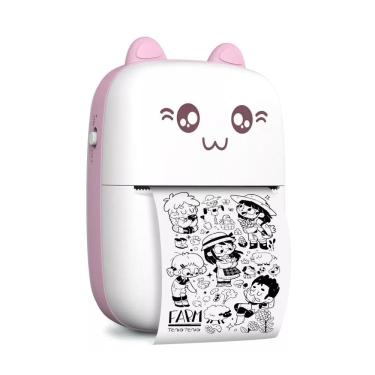 Imagem de Mini Impressora Térmica Portátil 58mm USB Sem Fio Foto Texto