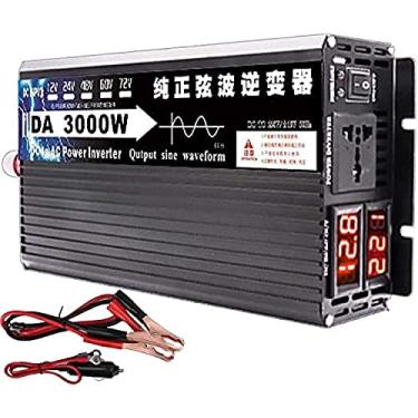Imagem de Inversor De Energia De Onda Senoidal Pura 3000W/4000W DC12V/24V/48V/60V A 110V/220V AC Conversor Para Laptop, Pad, Telefones,12vTo220v,4000W,Collector88