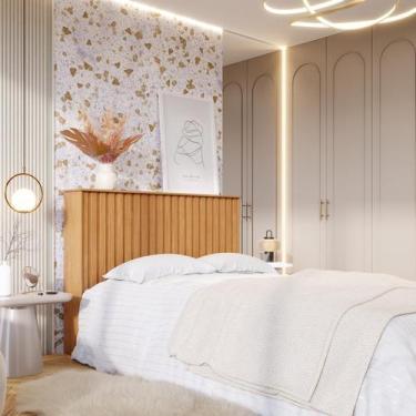 Imagem de Cabeceira Ripada Detroid Para Cama Queen 158/160cm - Caselli Store, Na