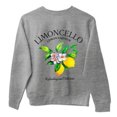 Imagem de Moletom Basico Algodao Estampa Limoncello de Qualidade Confortavel e Quentinho Dia a Dia Unissex-Unissex