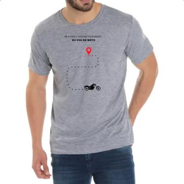 Imagem de Camiseta Cinza Vida Passeio de moto - Alearts, M