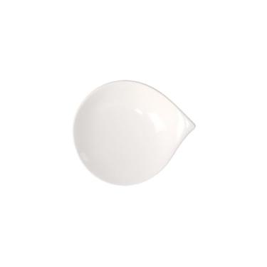 Imagem de Villeroy & Boch Prato de pão e manteiga Flow, 19,7 x 16,5 cm, porcelana premium, branco