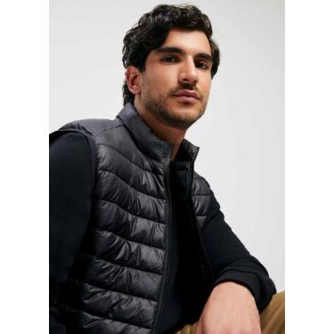 Imagem de Colete Básico Puffer Masculino Comfort - Hering, XXG, Preto
