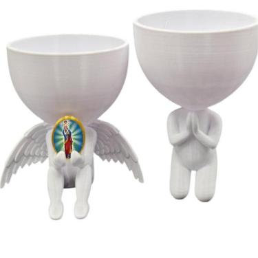 Imagem de Kit Decoração Nossa Senhora da Comunicação Anjinho  Oração - Point da 