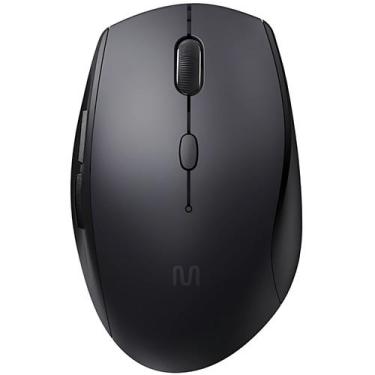 Imagem de Mouse Sem Fio Silencioso DPI Ajustavel Multi Conforto Preto - Multilas