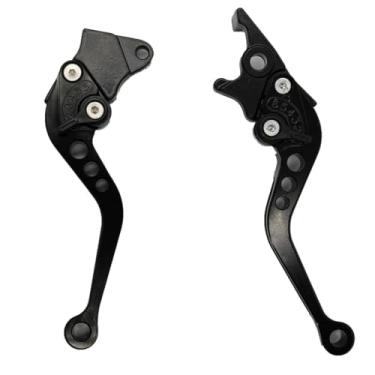 Imagem de RAYANA Alavanca de freio da embreagem da barra do manípulo de 7/20.3 cm ajustável de liga de alumínio CNC compatível com motocicleta chinesa GY6 50cc 70cc 90cc 125cc 150cc scooter ciclomotor (discos