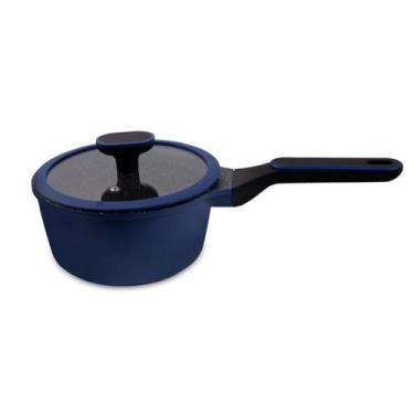 Imagem de Panela Hercules Marine Redonda Antiaderente Ceramica Indução Azul 18x9