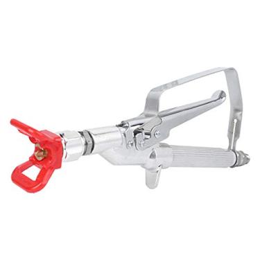 Imagem de Pulverizador de Tinta Sem Ar, Tinta Spray Pistola Sem Ar Pistola Pulverizador de Tinta a Ar de Alta Pressão Haste Reta Aço Inoxidável G1/4 Polegadas para o Exterior e Interior