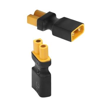 Imagem de QIANRENON 15A XT30 modelo avião modelo adaptador de extensão de energia banhado a ouro XT30 macho para XT30 fêmea extensor de conector de bateria de lítio, para barco RC modelo carro modelo fonte de