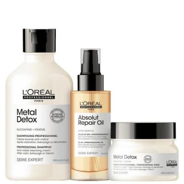 Imagem de Kit L'Oréal Professionnel Metal Detox + Absolut Repair 10 in 1 (3 Prod