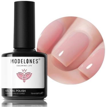 Imagem de Verniz de unhas em gel modelones Pink Sheer Nude 15mL translúcido