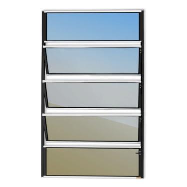 Imagem de Basculante Master Vidro Reflex 100cm X 80cm Brimak Mix Preto