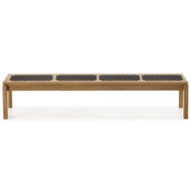 Imagem de Banco Em Madeira 220x37cm Traço Casa E Jardim Móveis Stain Jatobá