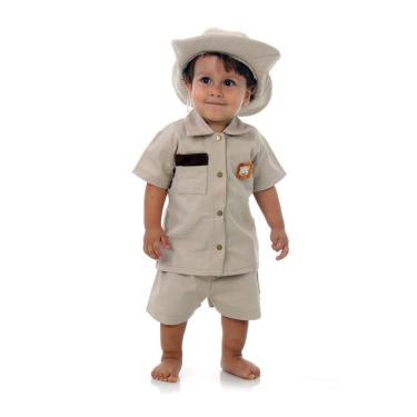Imagem de Fantasia Infantil - Safari Bebê - Tamanho P (1 Ano) - 10690 - Sulamericana