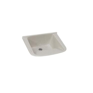 Imagem de Tanque De Lavar Roupa Em Mármore Sintético Granitado 55x41cm Travertino